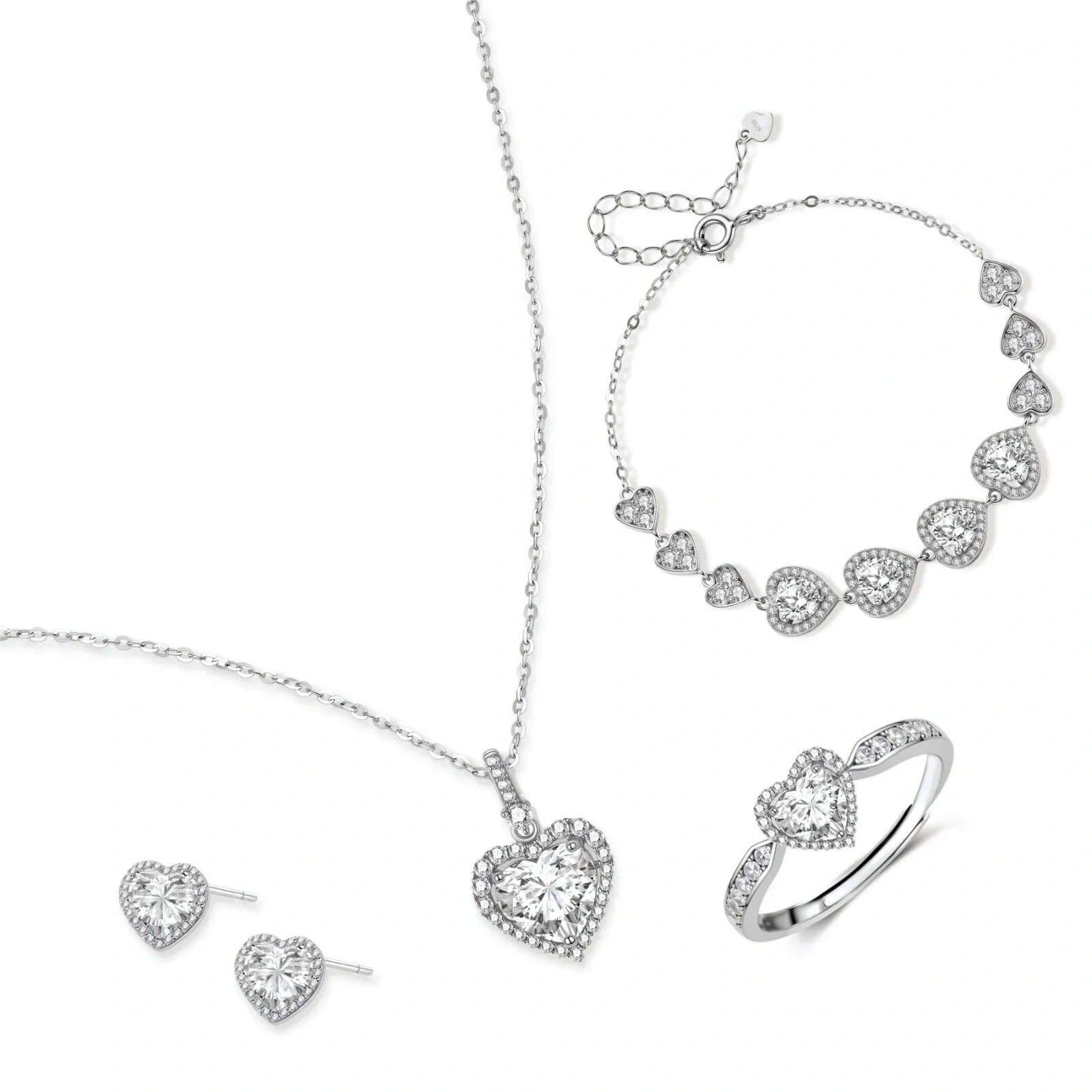 Linda's Look — Heart Symphony Moissanite Set by Linda's Look