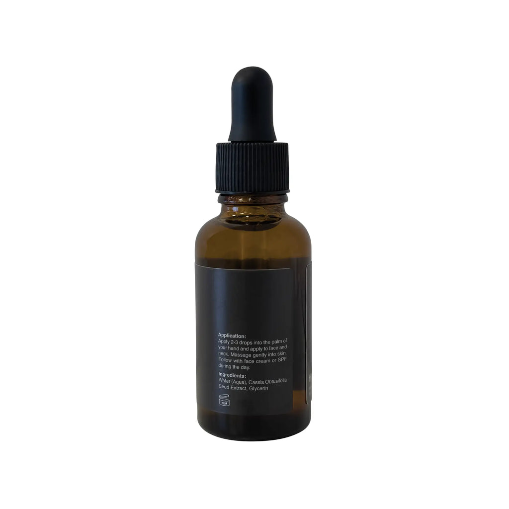 Linda's Look Hydration Serum, face serum bottle back label with ingredients and directions