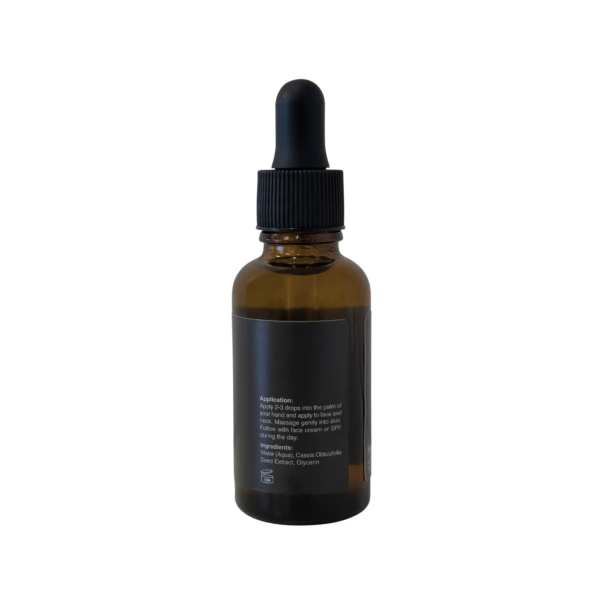 Linda's Look Hydration Serum, face serum bottle back label with ingredients and directions
