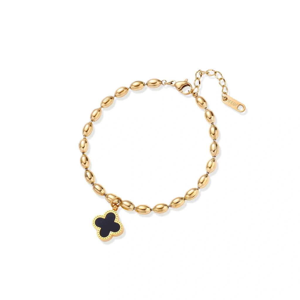 Linda's Look — Lucky Clover Beaded Bracelet by Linda's Look