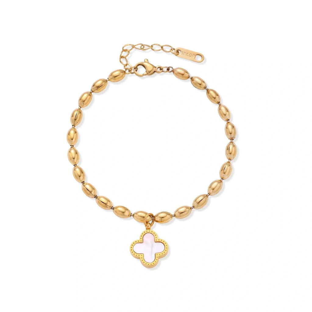 Linda's Look — Lucky Clover Beaded Bracelet by Linda's Look