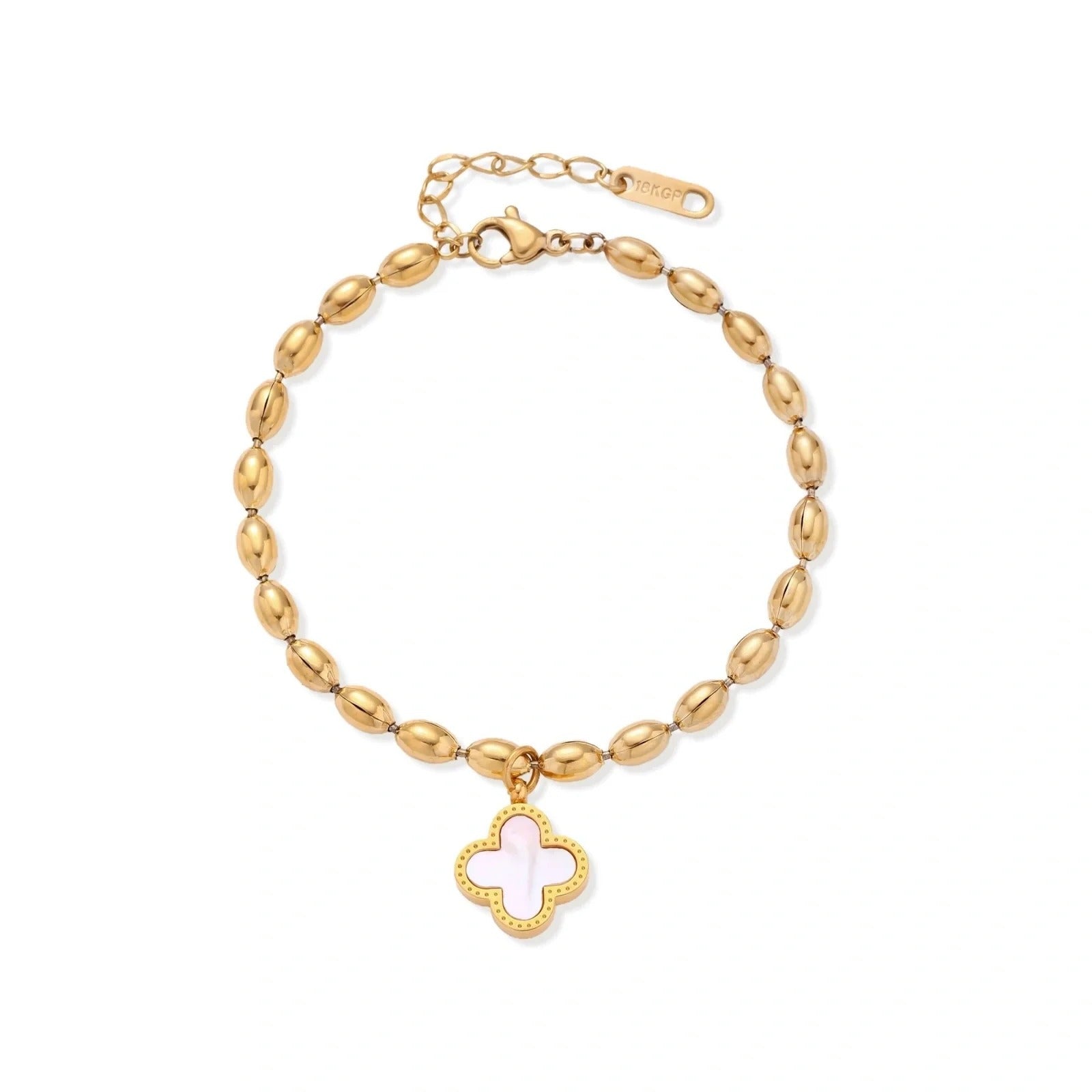 Linda's Look — Lucky Clover Beaded Bracelet by Linda's Look