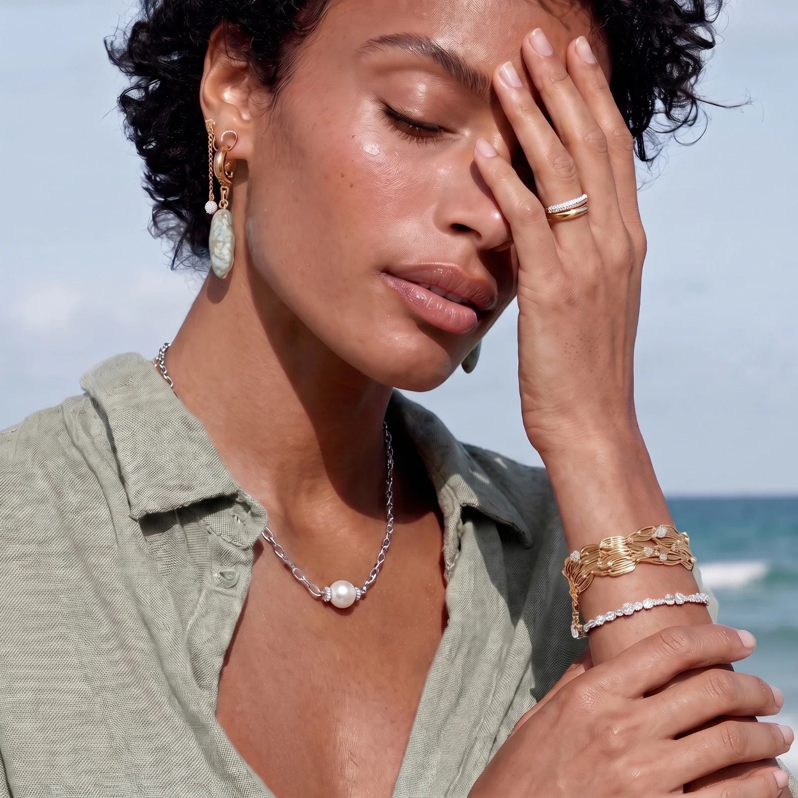 Linda's Look — Luna Pearl Chain Necklace by Linda's Look
