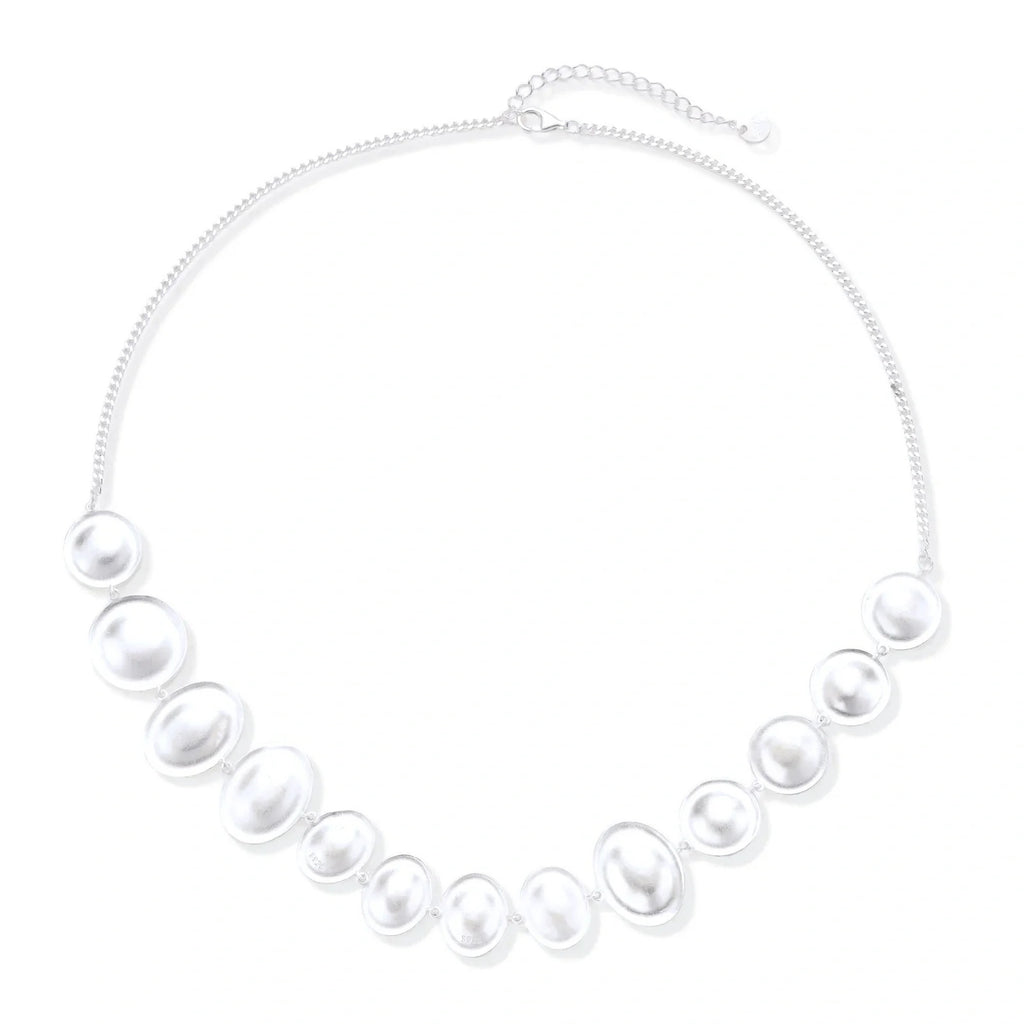 Linda's Look — Lunar Pearl Arc Necklace by Linda's Look