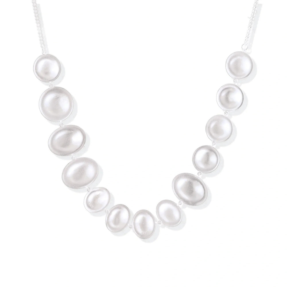 Linda's Look — Lunar Pearl Arc Necklace by Linda's Look