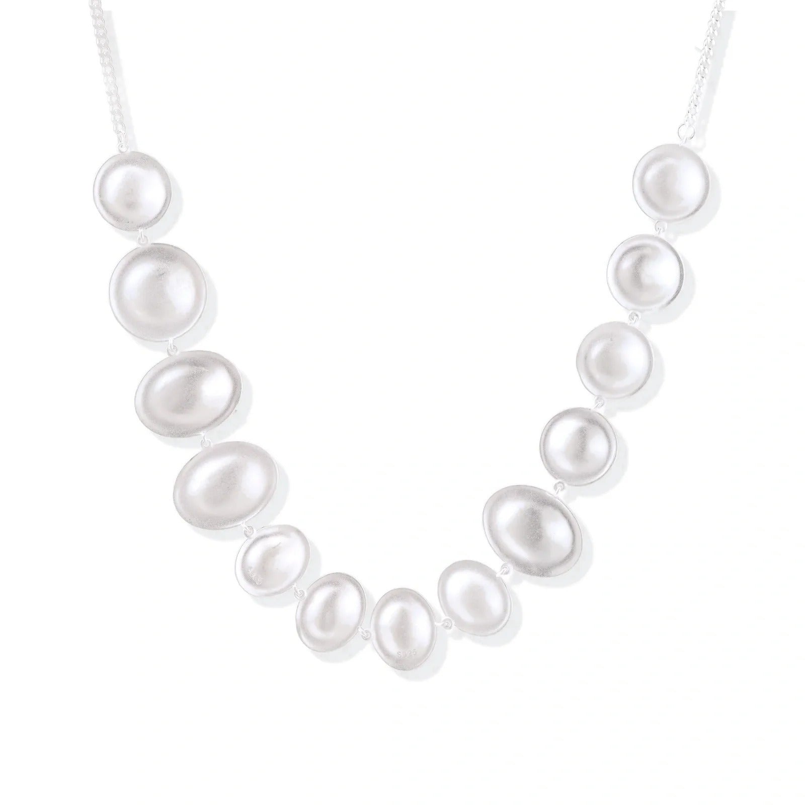 Linda's Look — Lunar Pearl Arc Necklace by Linda's Look
