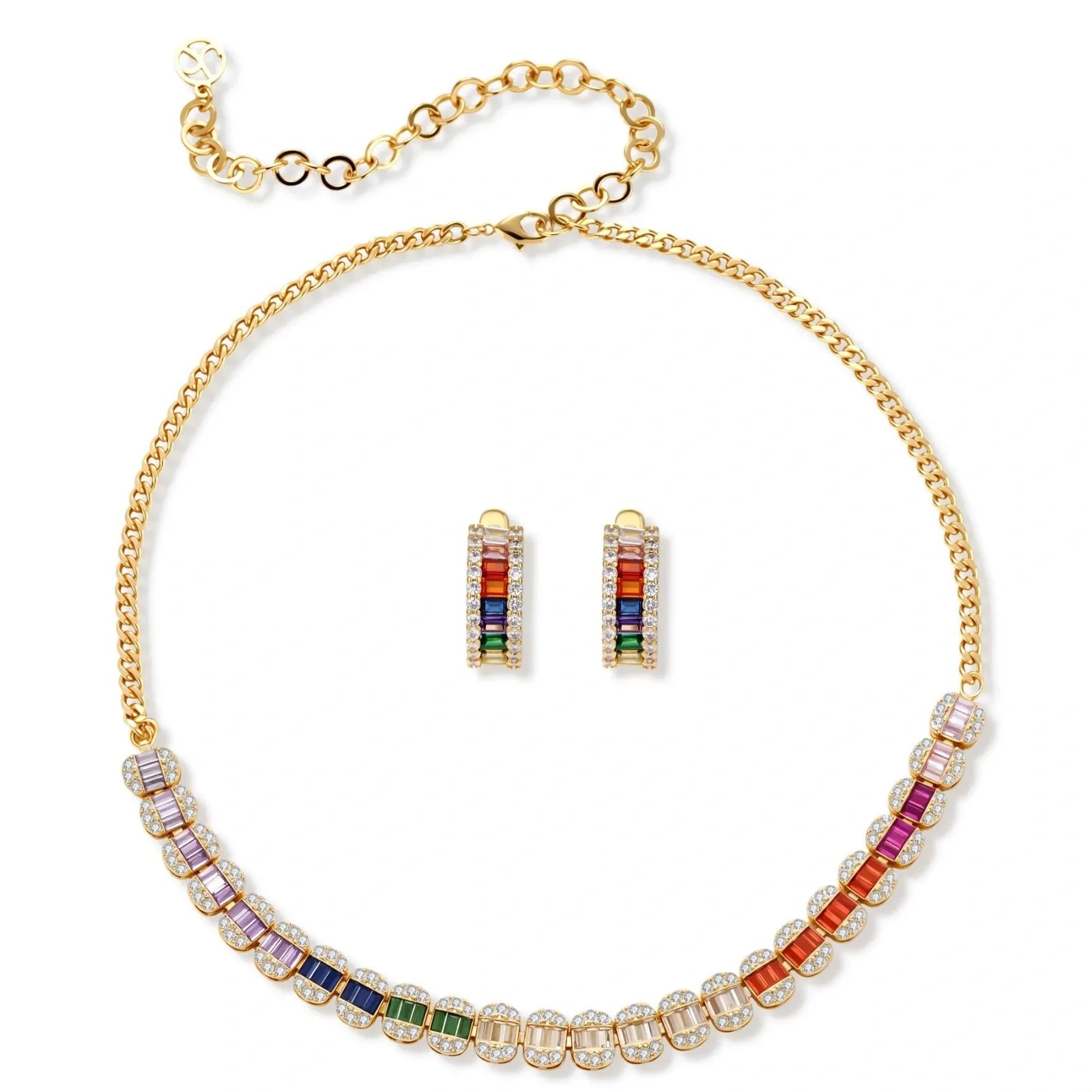 Linda's Look — Rainbow Spectrum Jewelry Set by Linda's Look