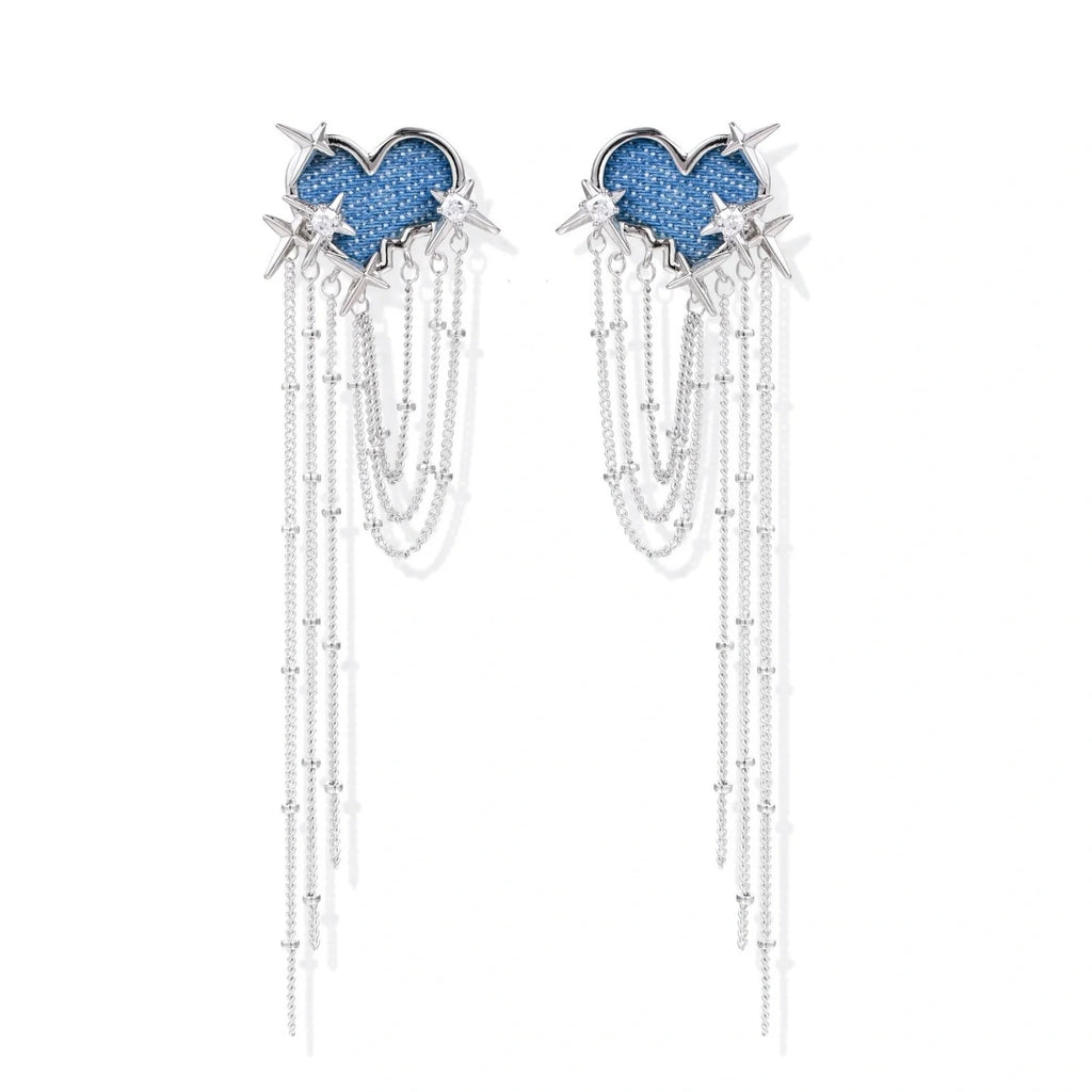 Linda's Look — Starfall Heart Earrings by Linda's Look