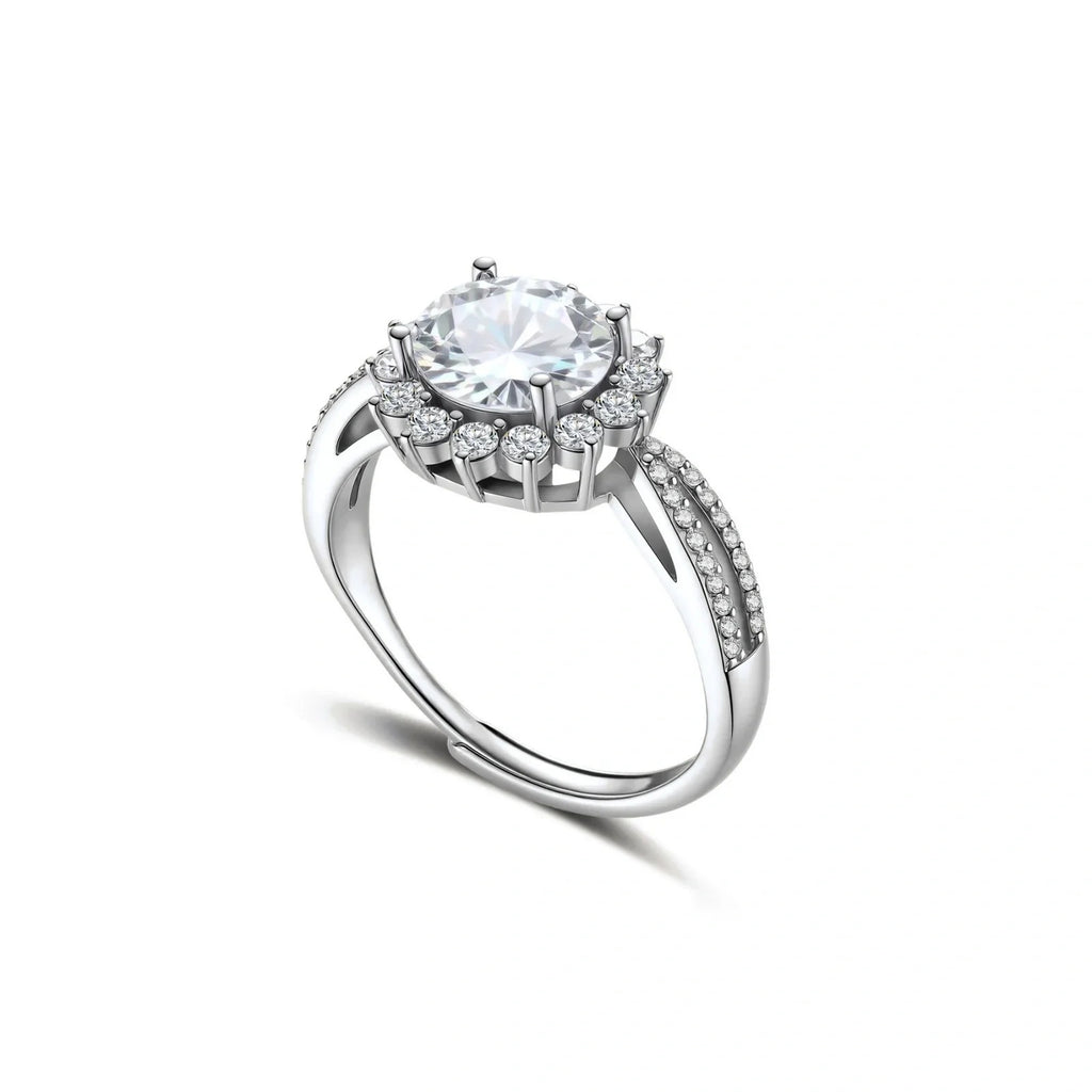 Linda's Look — Stellar Halo Moissanite Ring by Linda's Look