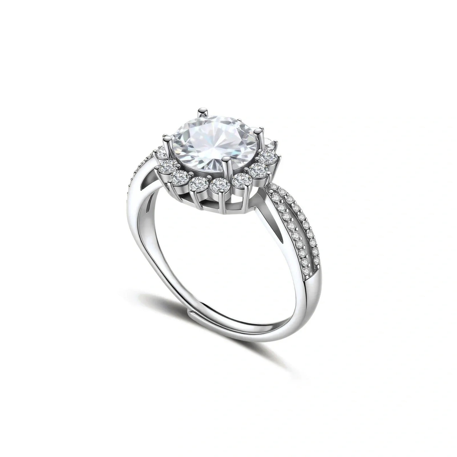 Linda's Look — Stellar Halo Moissanite Ring by Linda's Look
