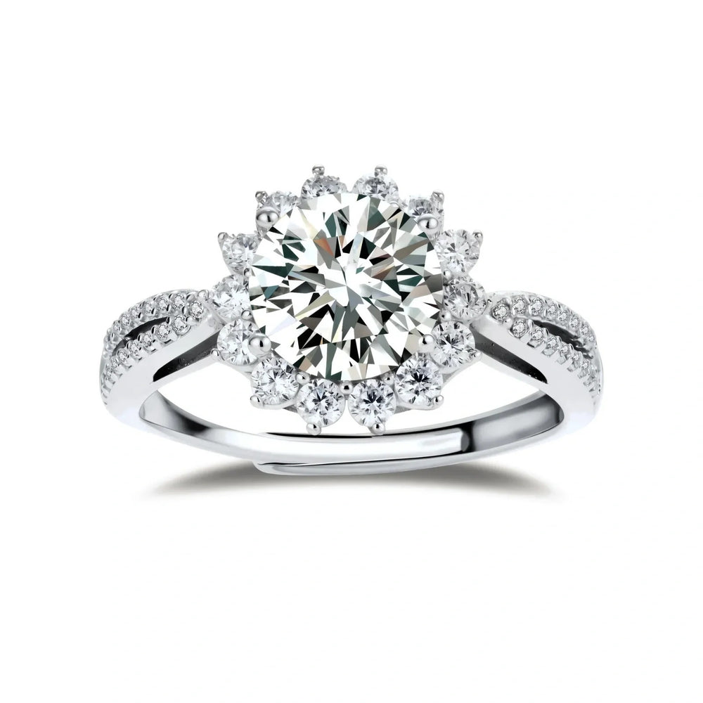 Linda's Look — Stellar Halo Moissanite Ring by Linda's Look