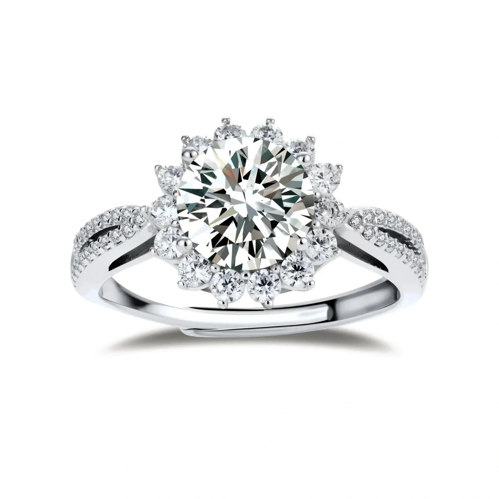 Linda's Look — Stellar Halo Moissanite Ring by Linda's Look