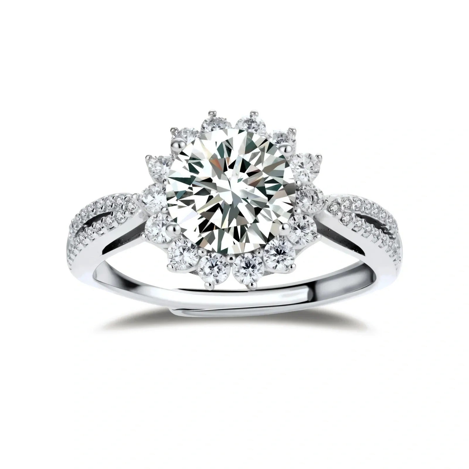 Linda's Look — Stellar Halo Moissanite Ring by Linda's Look