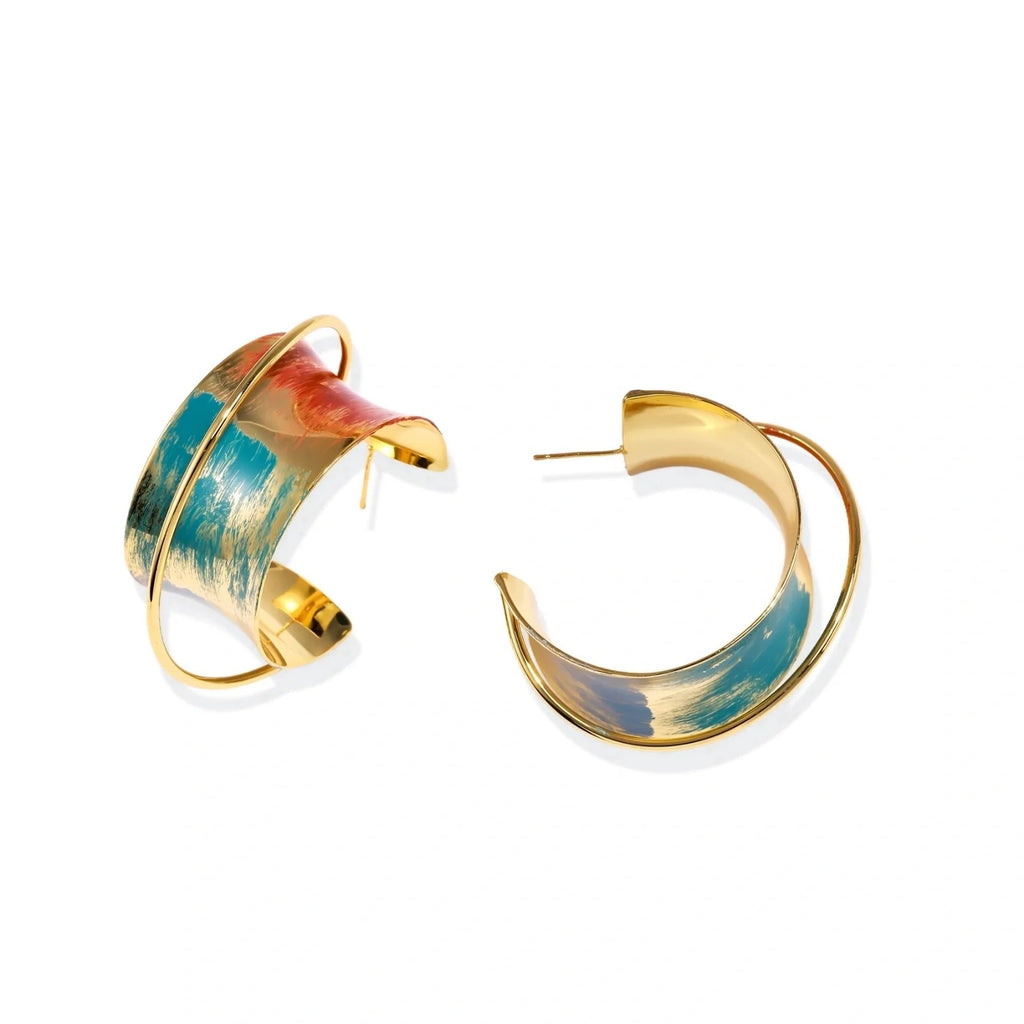 Linda's Look — Sunset Mirage Hoops by Linda's Look