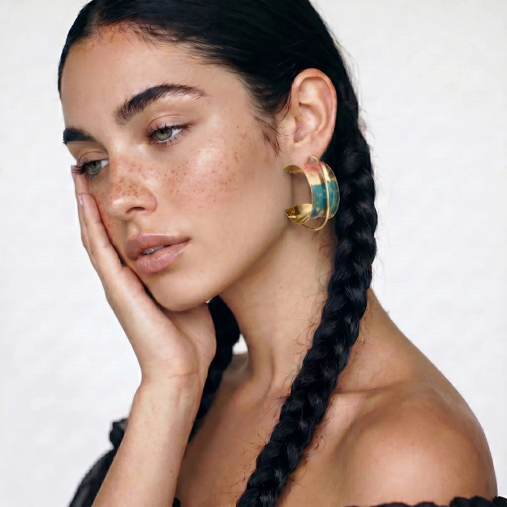 Linda's Look — Sunset Mirage Hoops by Linda's Look