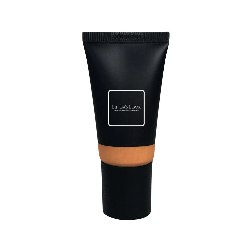 Linda's Look Tinted Moisturizer in Maple, lightweight hydrating tinted moisturizer tube, front view on white background