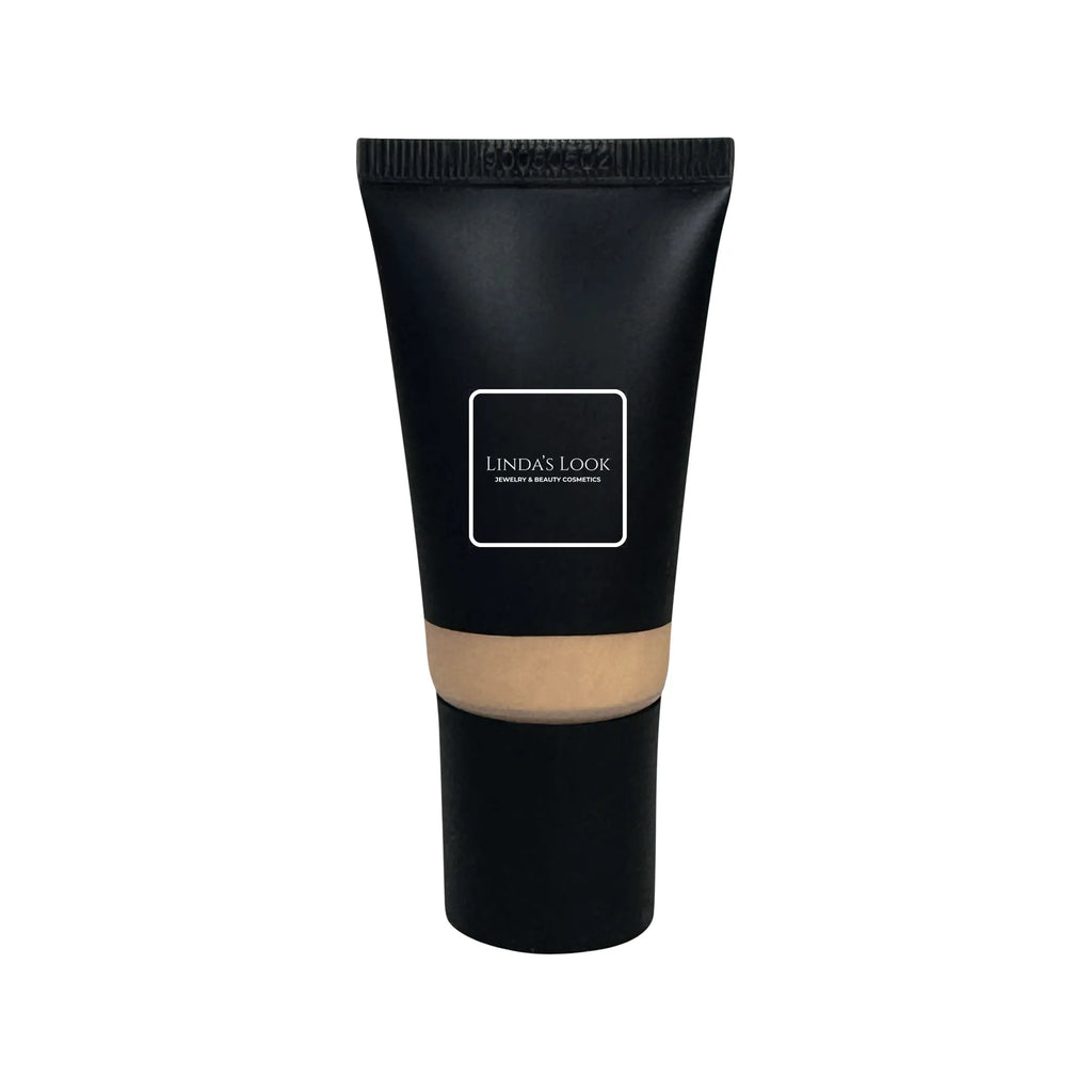 Linda's Look Tinted Moisturizer in Porcelain, lightweight hydrating tinted moisturizer tube, front view on white background