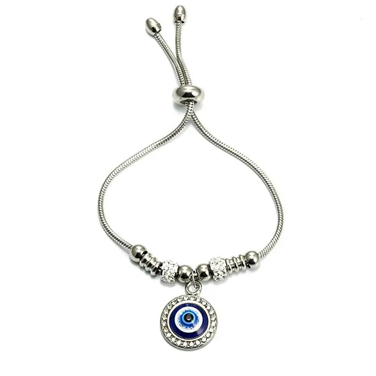 Turkish Evil Eye Bracelet & Bangle in Titanium Steel - Gold Bracelets for Women