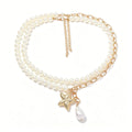 Luxury Double-Layer Stacked Starfish Pendant Necklace