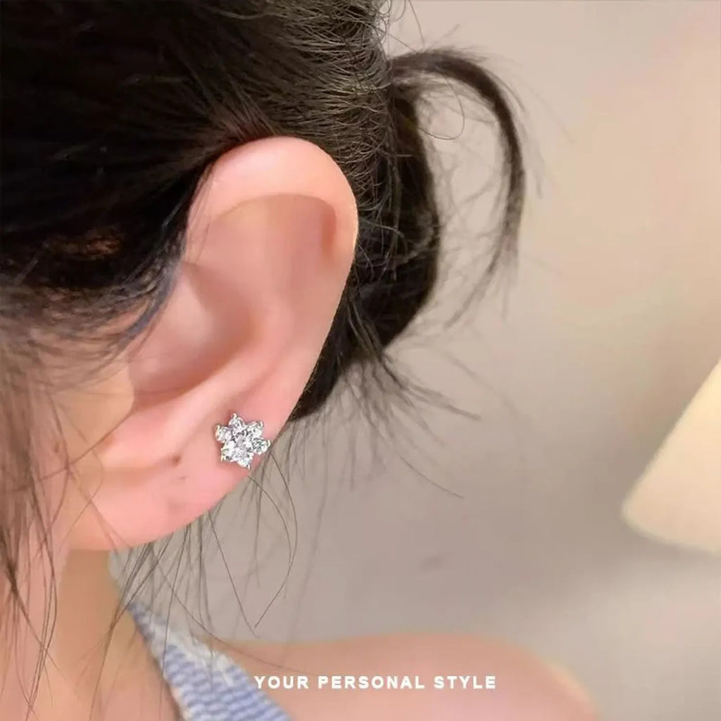 Medical Titanium Steel Diamond Cat-Claw Stud Earrings