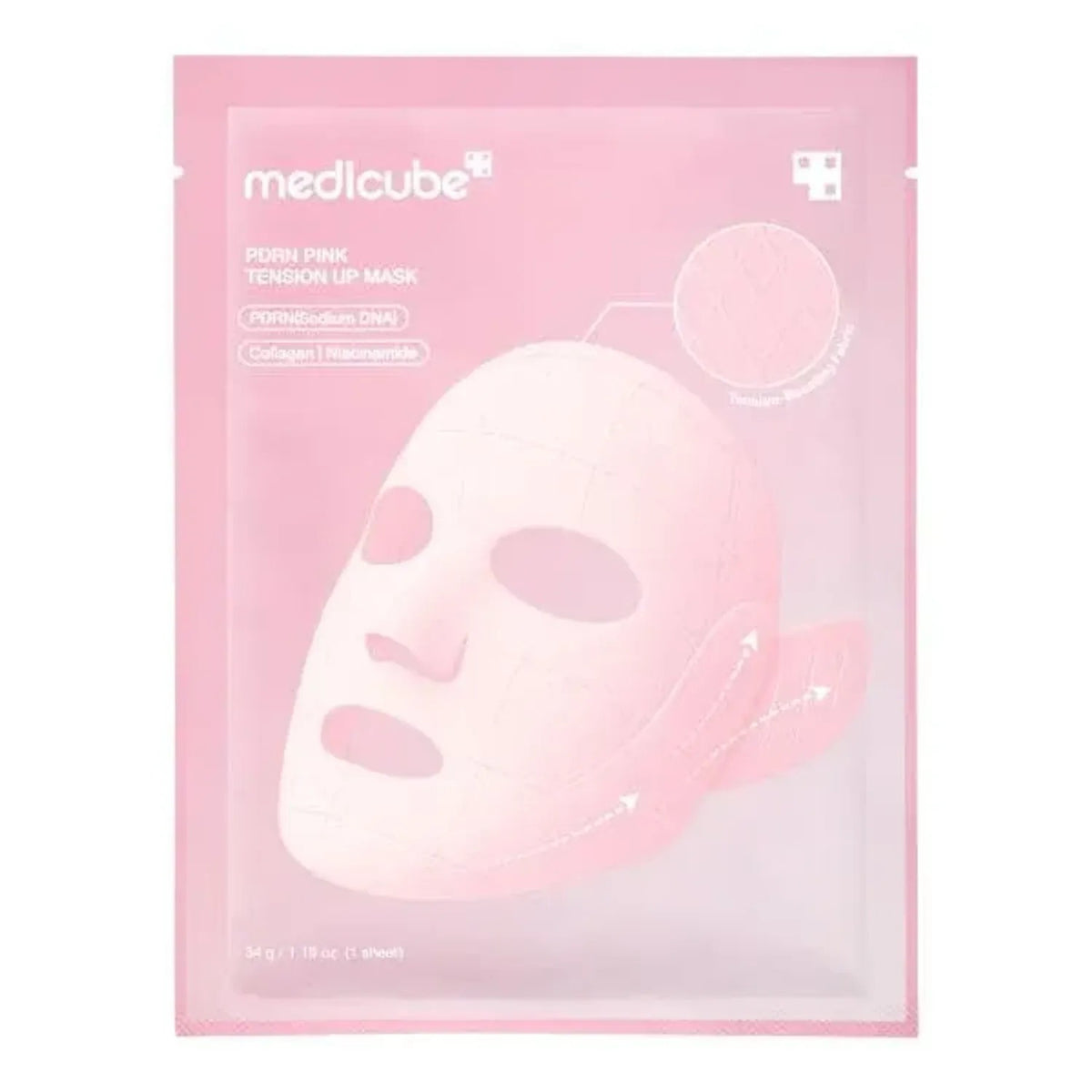 Medicube — Medicube PDRN Pink Lift Up Mask Set 34g x 4 - Firming Korean Skin Care Sheet Mask