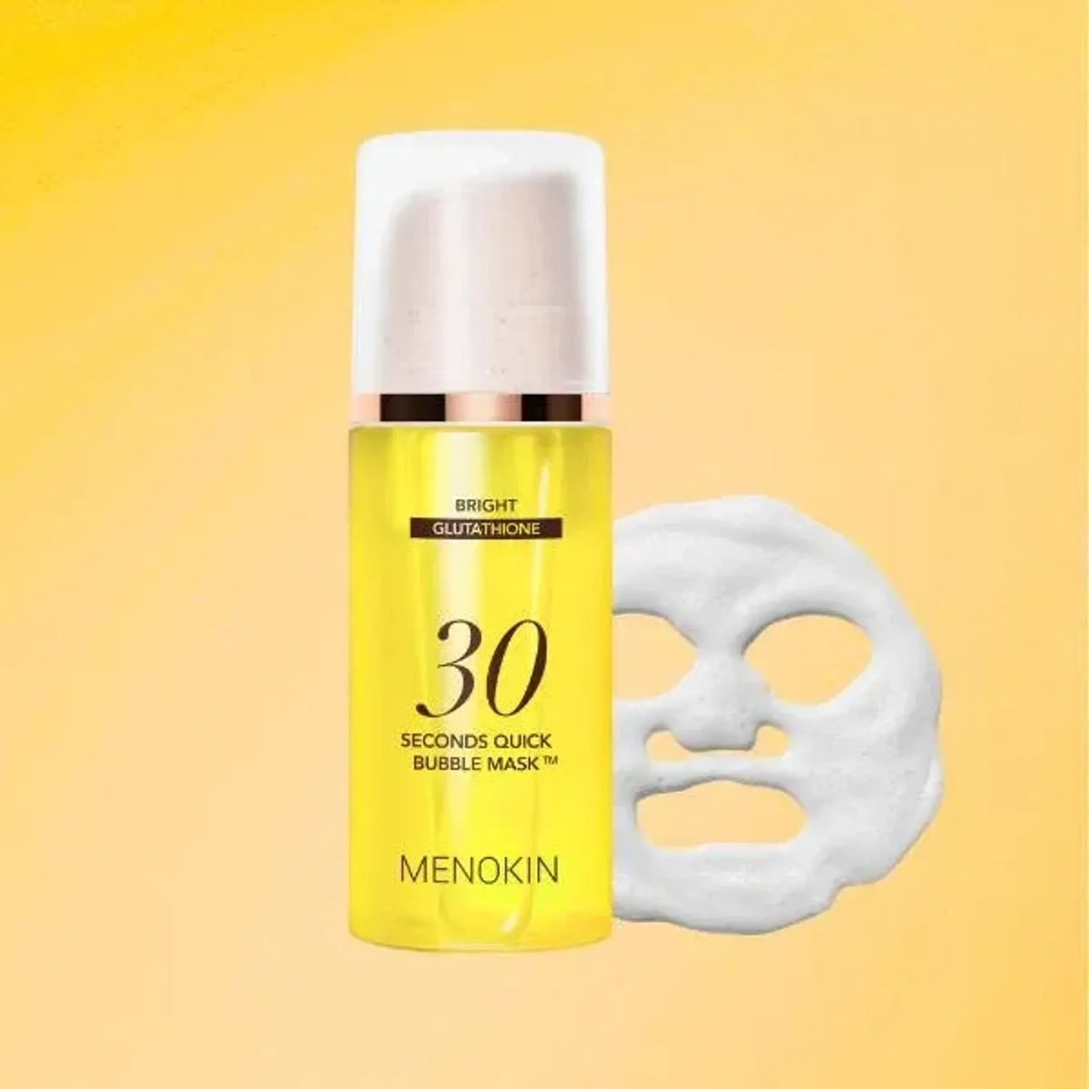 Menokin — Menokin 30 Seconds Quick Bubble Mask Bright 95ml - Korean Skin Care Leave-On Foam Mask