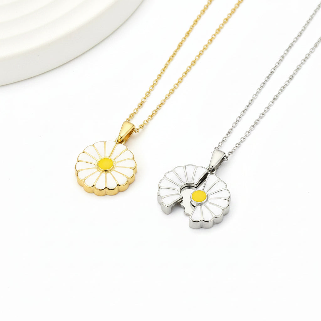 Mingba French Daisy Open Necklace