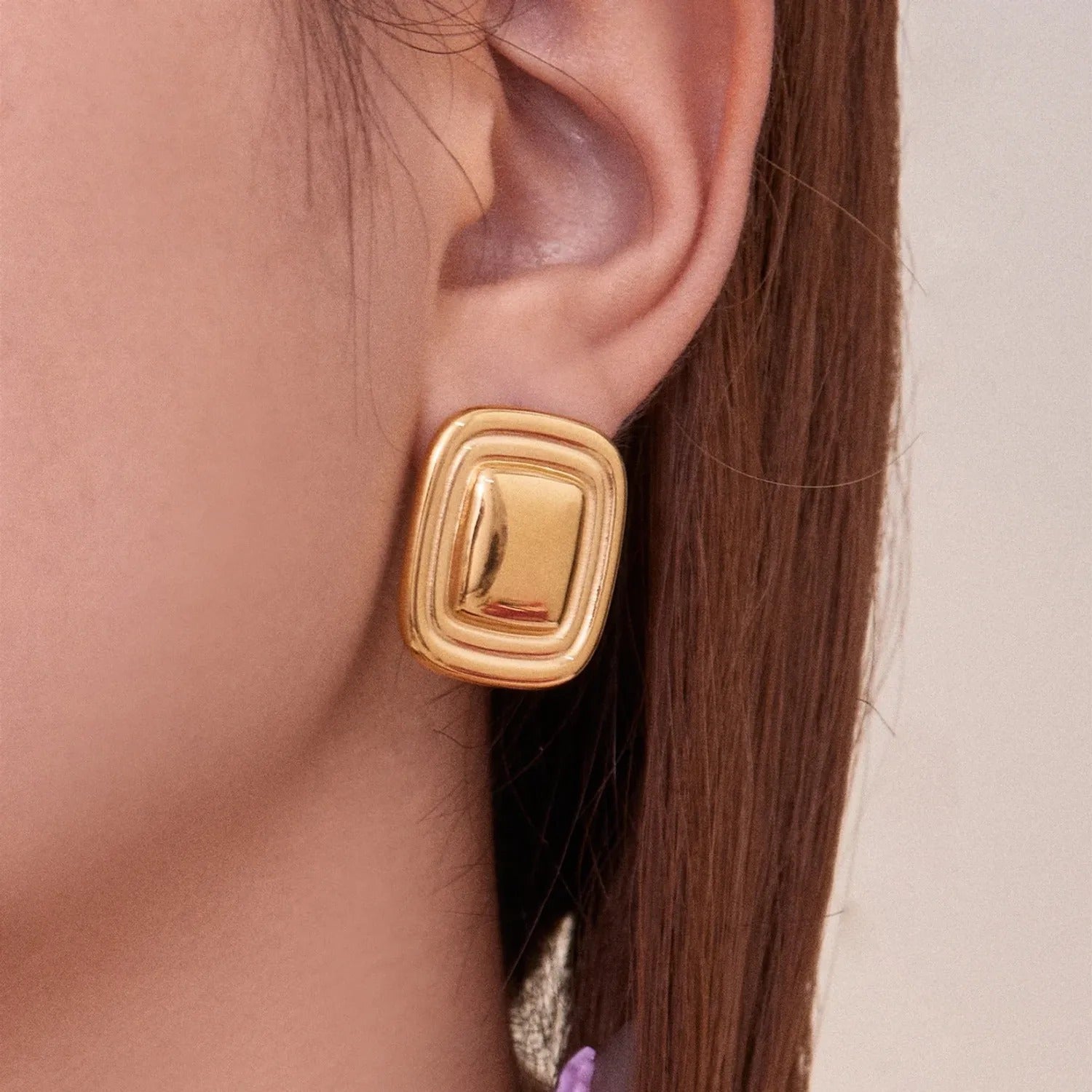 Minimalist Stainless Steel Geometric Earrings