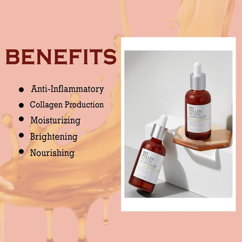Missha — Missha Bee Pollen Renew Ampouler Face Serum 40ml - Korean Skin Care