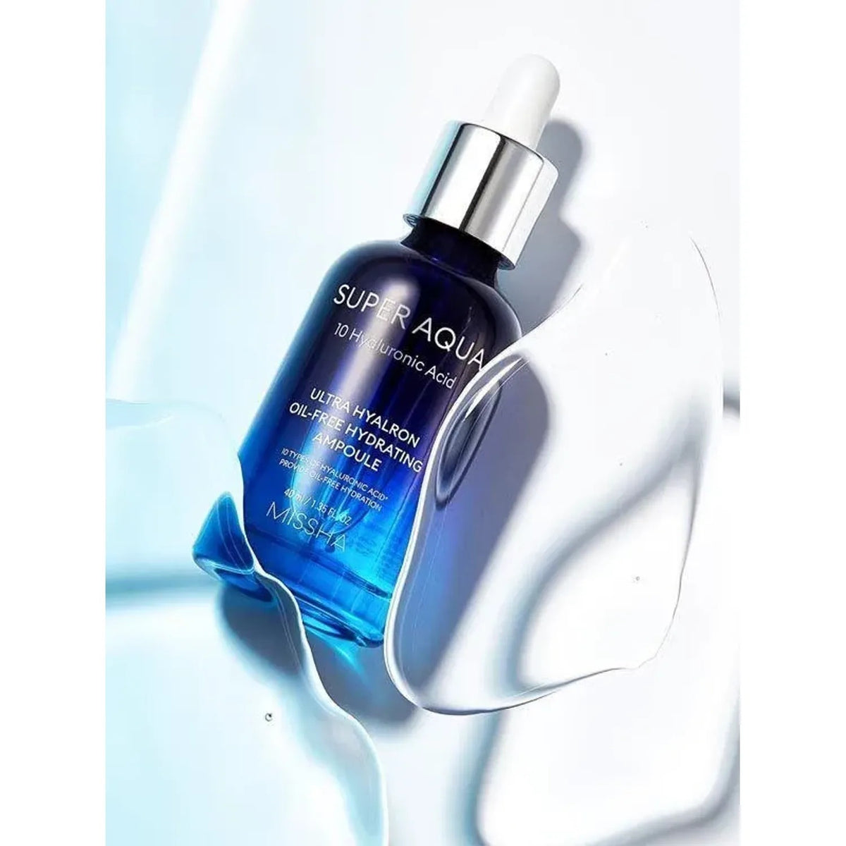 Missha — Missha Super Aqua Ultra Hyalron Ampoule 47ml - Hydrating Hyaluronic Acid Serum