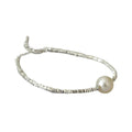 Miya Sophia Jewelry Silver Fragment Pearl Bracelet