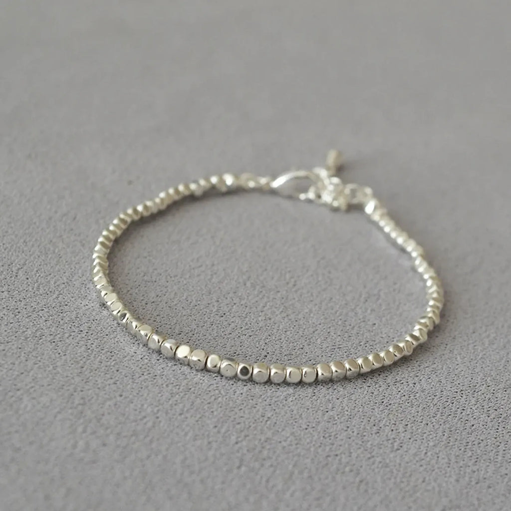 Miya Sophia Jewelry Silver Fragment Pearl Bracelet