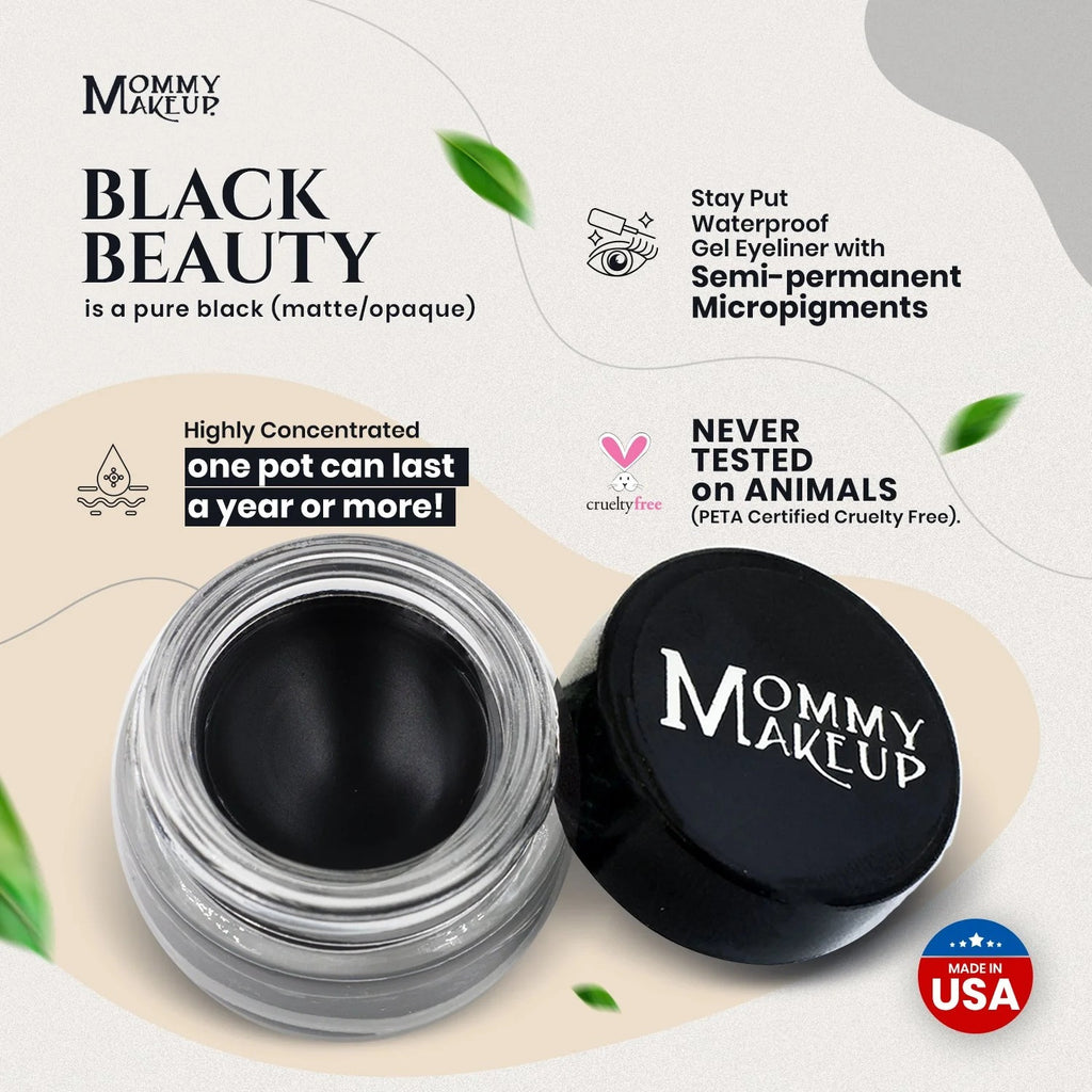 Mommy Makeup — Black Beauty Stay Put Waterproof Gel Eyeliner w/ Micropigments
