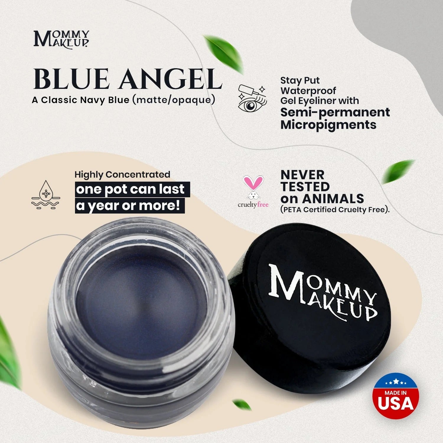 Mommy Makeup — Blue Angel Stay Put Waterproof Gel Eyeliner w/ Micropigments