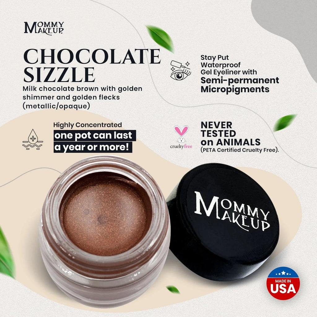 Mommy Makeup — Chocolate Sizzle Stay Put Waterproof Gel Eyeliner w/ Micropigments