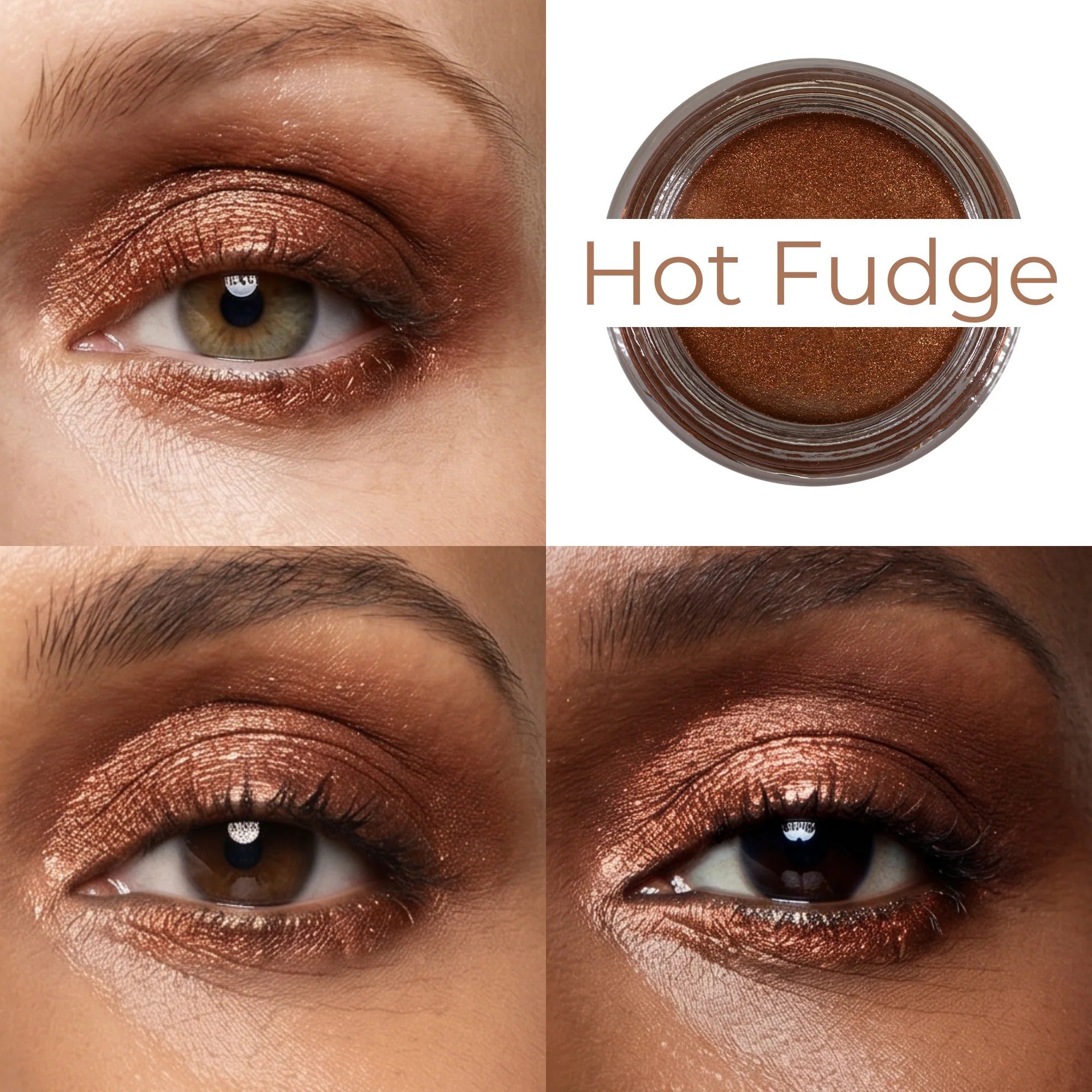 Mommy Makeup — Hot Fudge Any Wear Creme - A Waterproof Multi-tasking creme to powder product for eyes, cheeks & lips. Can be worn anywhere