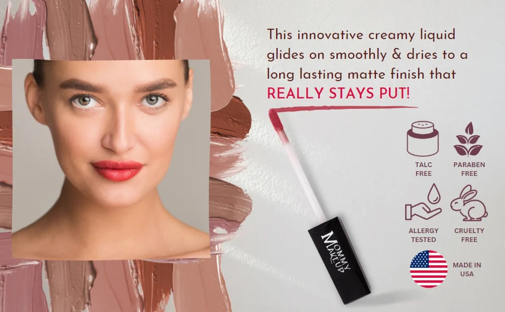 Mommy Makeup — Sienna Stay Put Matte Lip Cream | Stunning Kiss-Proof Lipstick