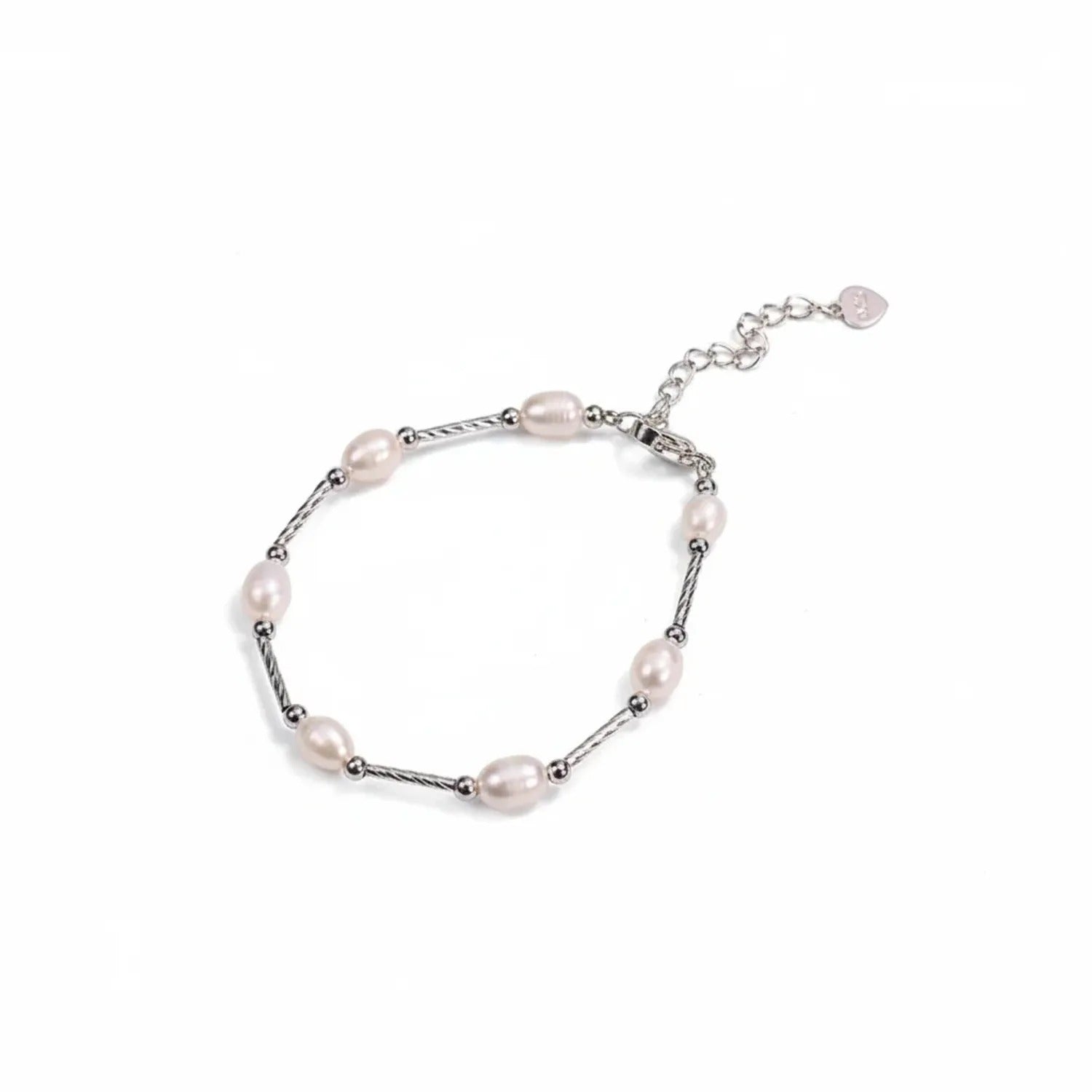Natural Baroque Pearl Bracelet — Tahitian, Rose & Cream