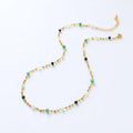 Natural Stone Beaded Collarbone Necklaces for Women