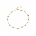 Natural Stone Color-Block Necklace