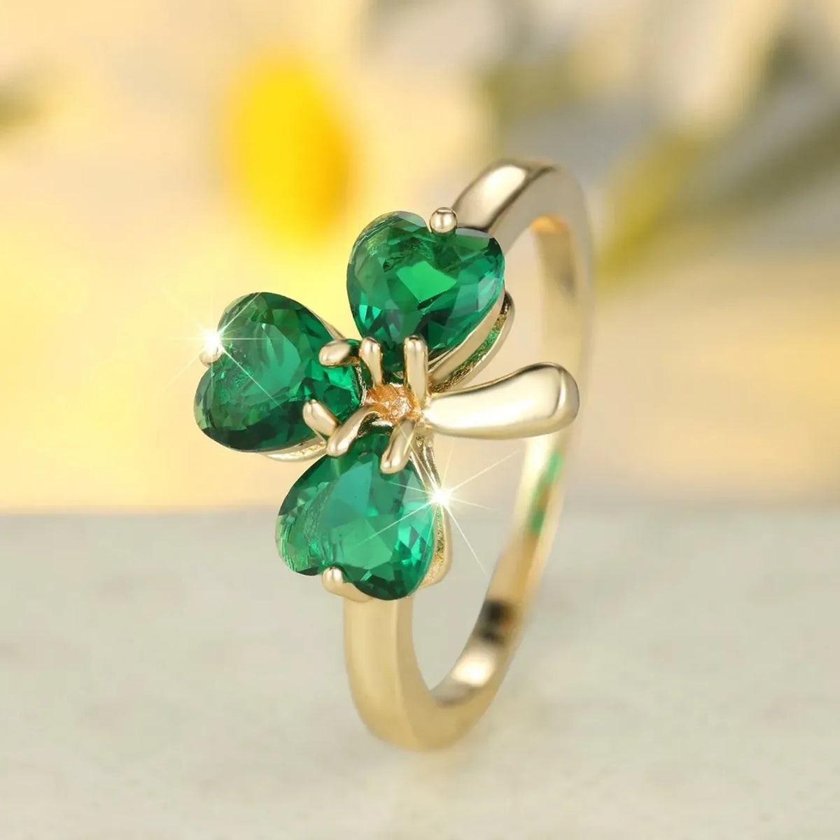 Niche-designed Gemstone-hued High-end Fingertip Accent Ring
