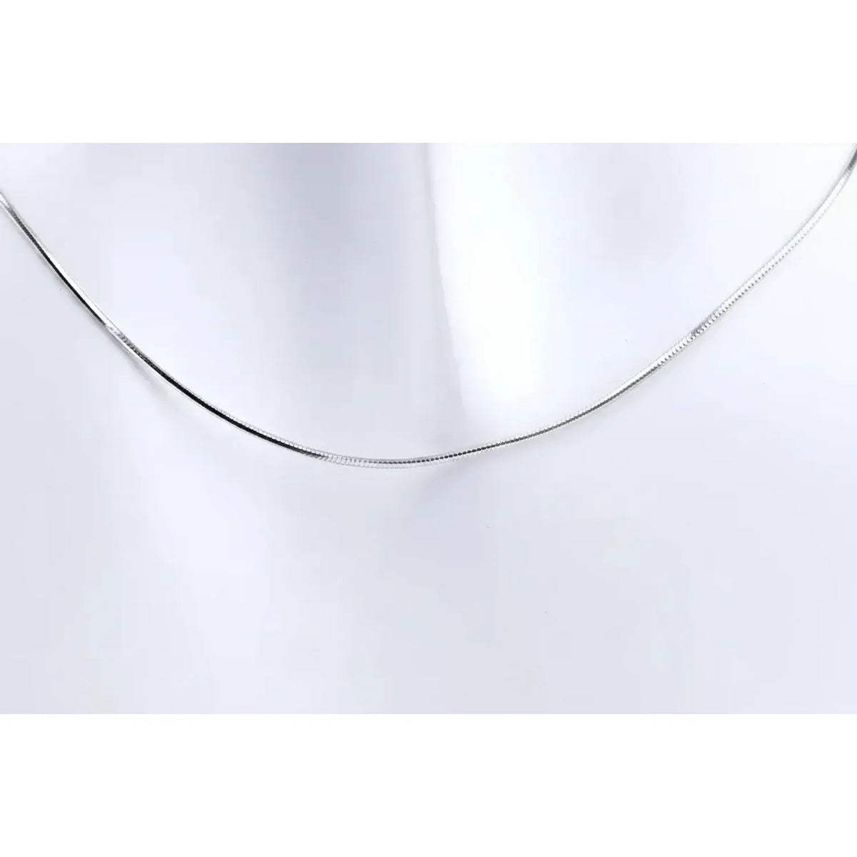 Octagonal Snake Chain Necklace - S925 Sterling Silver Gold Chain