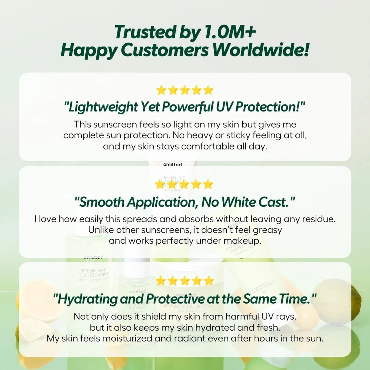 Omitted — Omitted Fresh Lime Ultra-Light Hydrating Sunscreen 50ml - Korean Skin Care