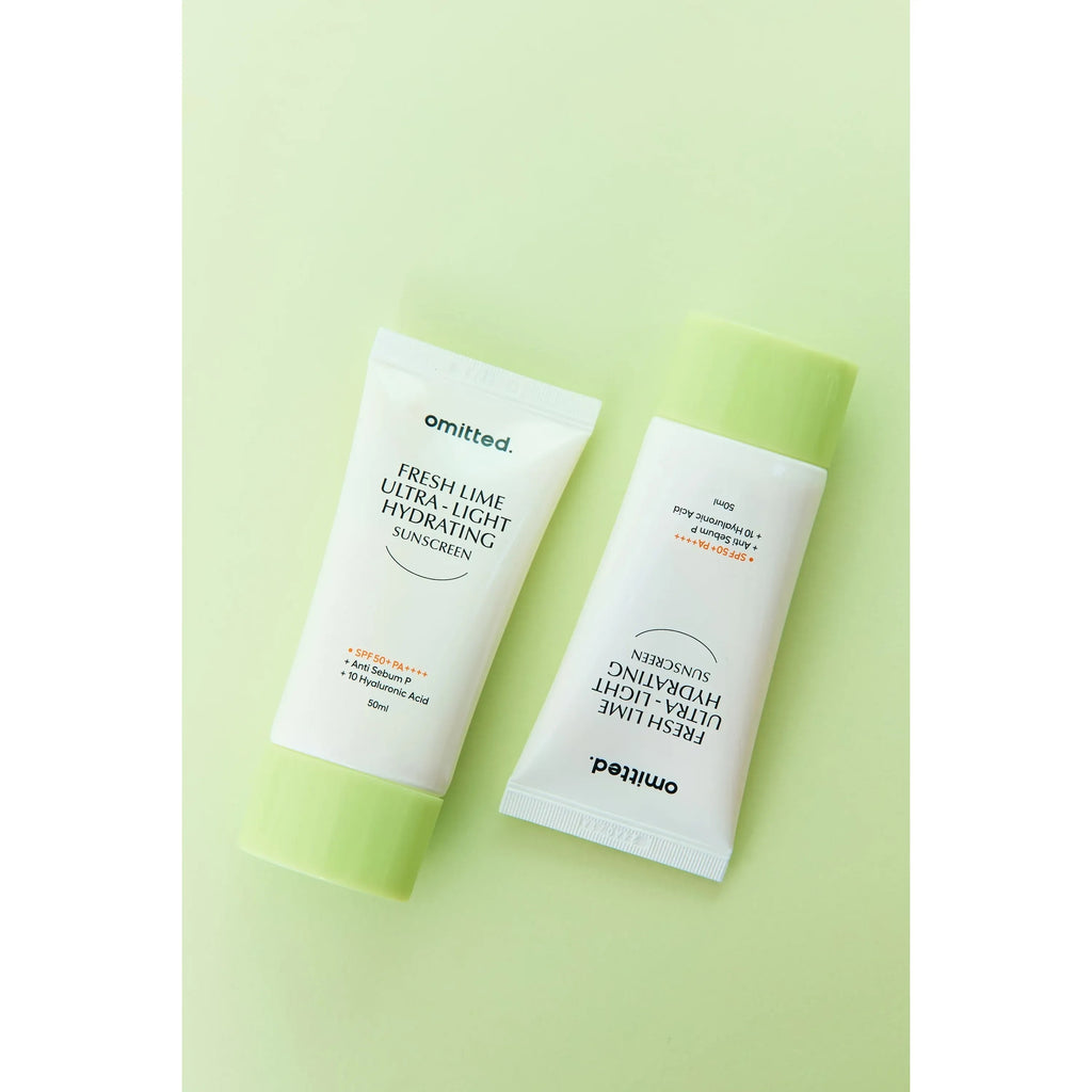 Omitted — Omitted Fresh Lime Ultra-Light Hydrating Sunscreen 50ml - Korean Skin Care