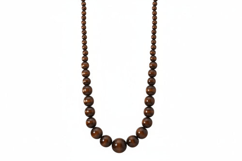 Bohemian coconut shell long sweater chain necklace