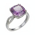 Purple Starry Sky Ice-Cut Satin Ring