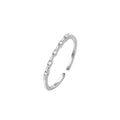Rhinestone Index Finger Open Ring — Minimalist Light Luxury