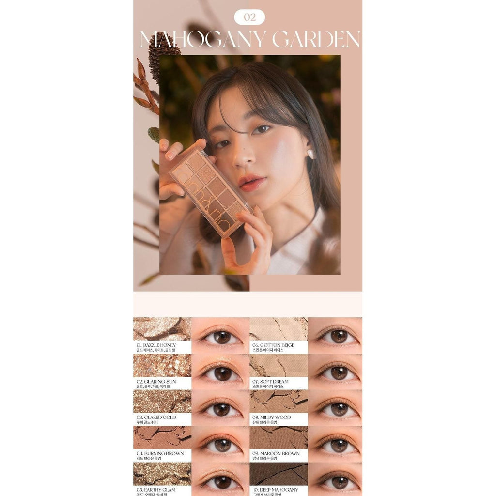 ROMAND — ROMAND Better Than Palette 10-Shade Eyeshadow #02 Mahogany Garden 7.5g
