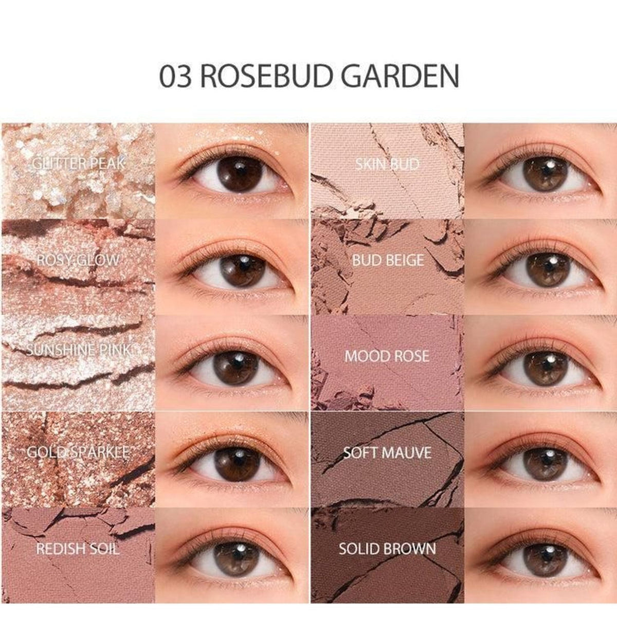 ROMAND — ROMAND Better Than Palette 10 Shades Eye Shadow 6g #03 Rosebud Garden
