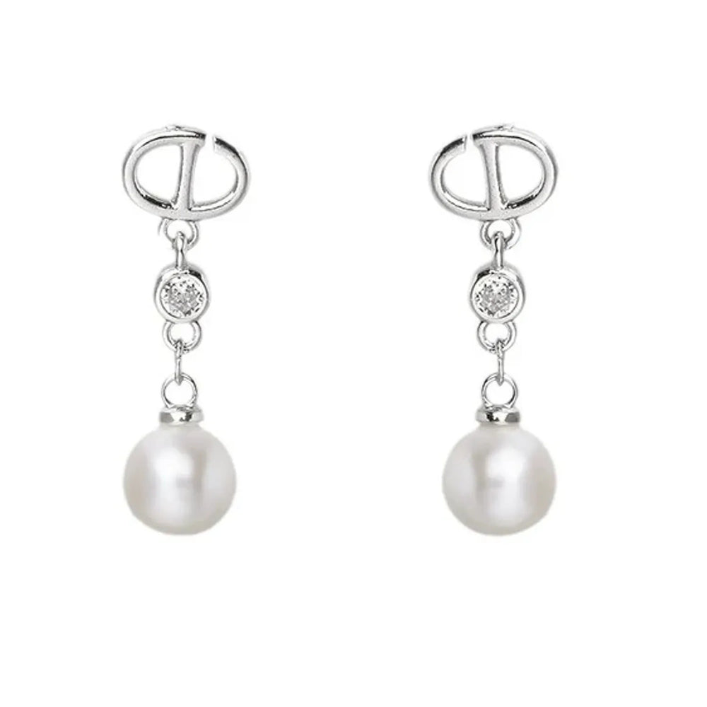 Romantic French Long Pearl Tassel Drop Earrings
